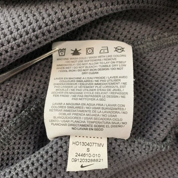 Nike Golf Sphere Dry Mens Small Therma Fit 1/4 Zip Pullover Black 244610 010 - Picture 8 of 8